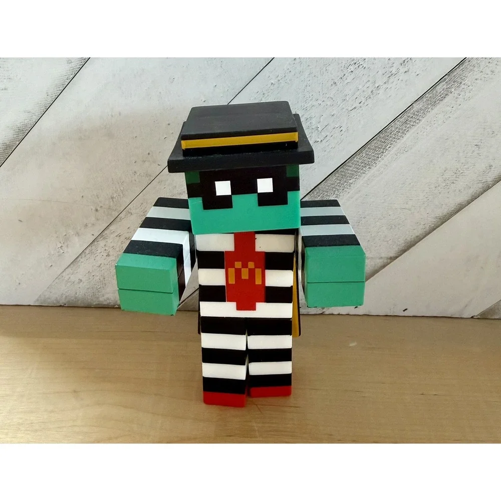 McDonald's Minecraft Zombie Hamburglar Figure 2025 A Minecraft Movie Meal Toy